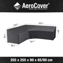 Aerocover Loungesethoek Trapezehoes 255x255x90xH65/90