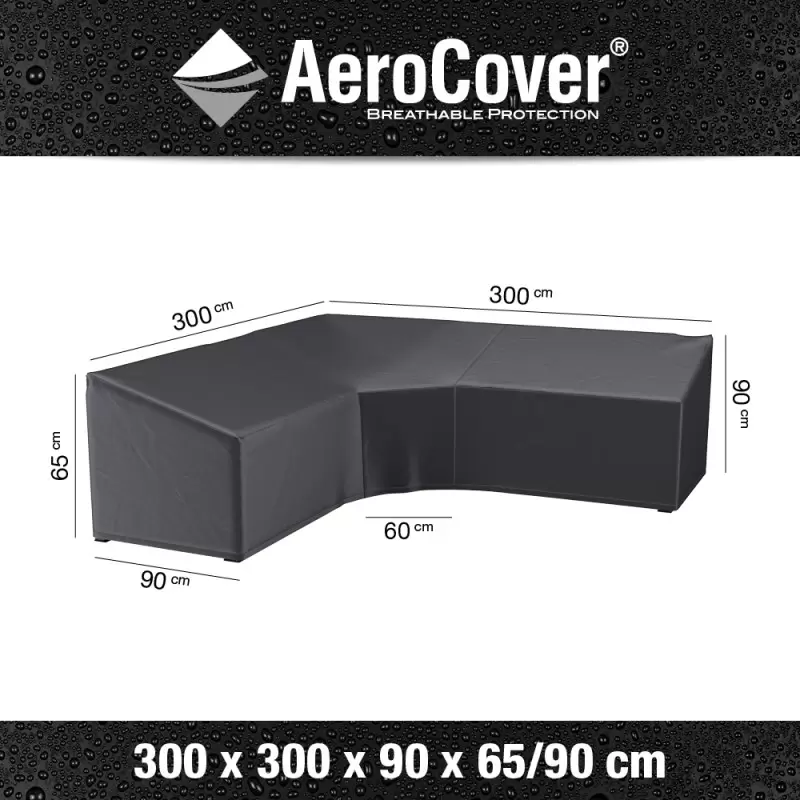Aerocover Loungesethoek Trapezehoes 300x300x90xH65/90