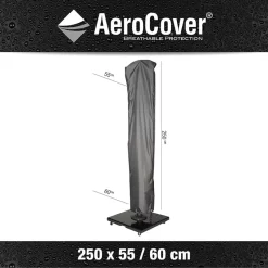 Zweefparasolbeschermhoes Antraciet 250x55/60 AeroCover