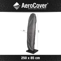 Zweefparasolbeschermhoes Antraciet 250x85 AeroCover