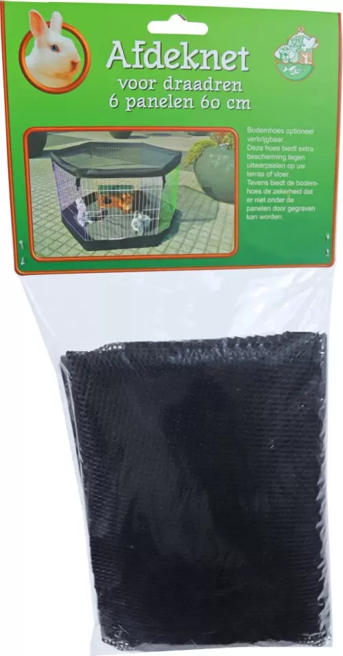 Afdeknet Voor Draadren Klein Zwart