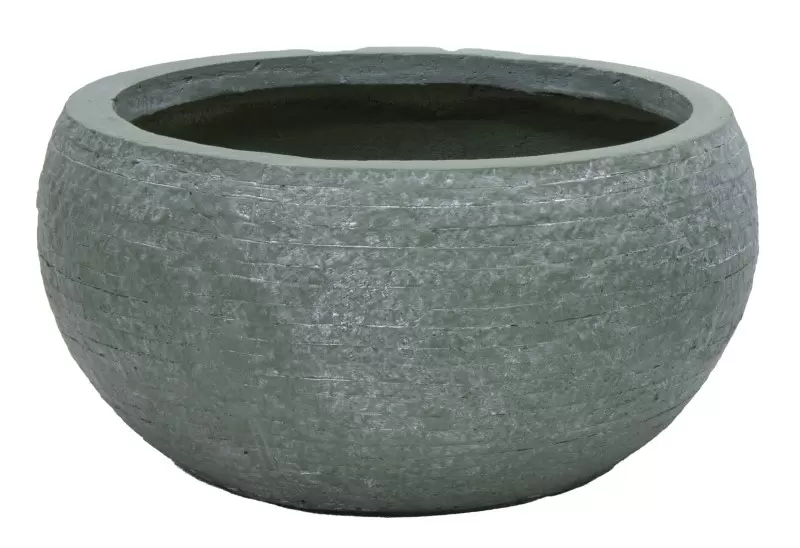 M-Collections Utah Bloempot Bowl Bullet ⌀56cm H28cm Groen