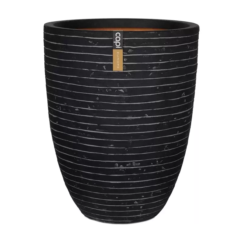Capi Nature Row Bloempot Vaas Laag ⌀36cm H47cm Antraciet