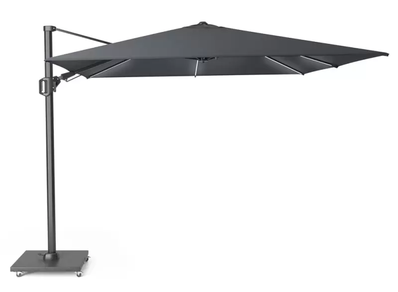 Challenger T² 300x300cm Glow Antraciet Zweefparasol Platinum