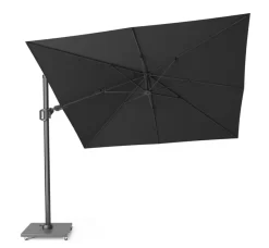 Challenger T² 300x300cm Premium Faded Black Zweefparasol Platinum