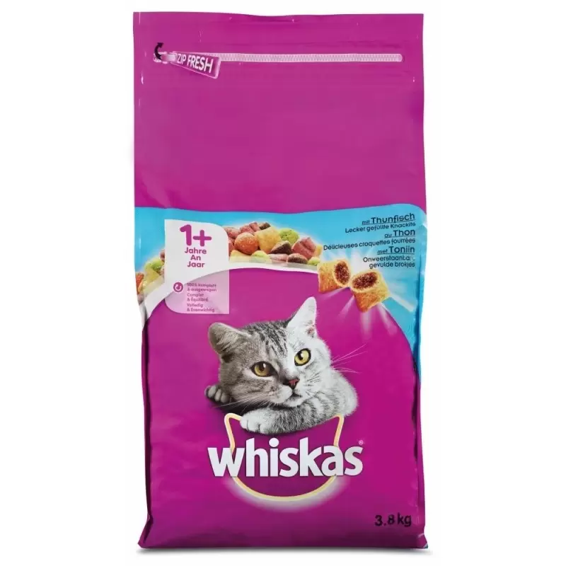 Whiskas Droog Adult Tonijn 3,8kg