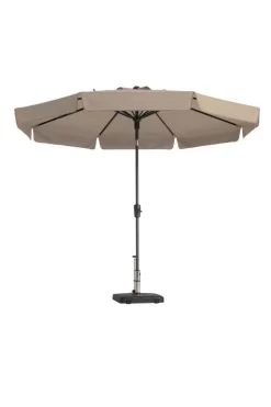 Madison Parasol Flores D300cm + Volant Ecru