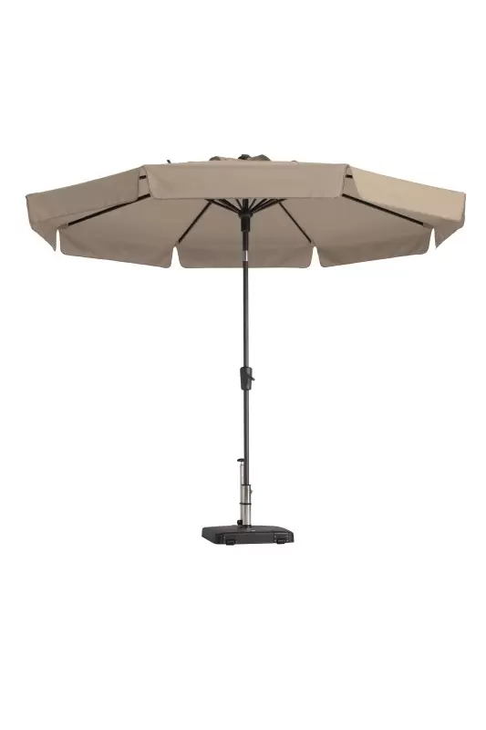 Madison Parasol Flores D300cm + Volant Ecru