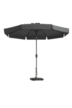 Madison Parasol Flores D300cm + Volant Grijs