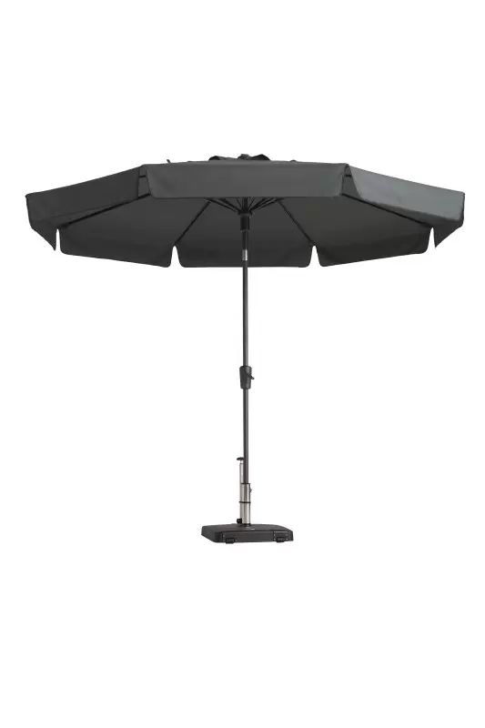 Madison Parasol Flores D300cm + Volant Grijs