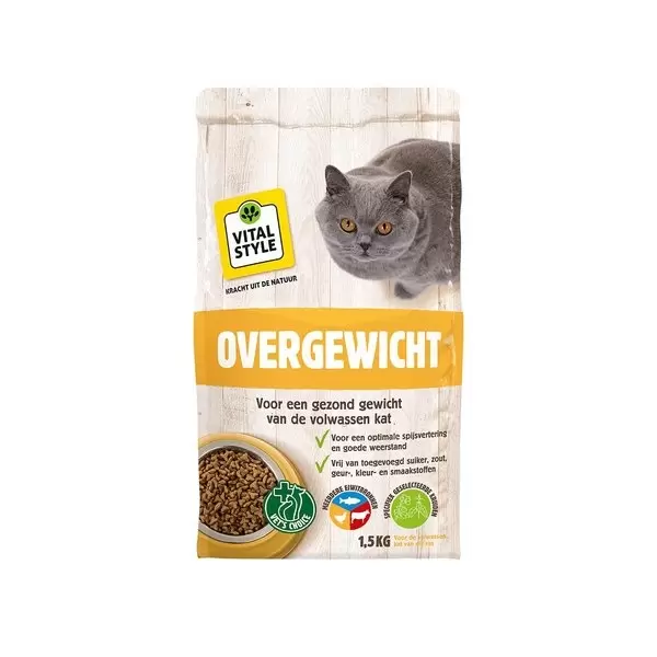 Kat Overgewicht 1.5kg
