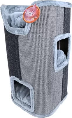 Krab-/klimmeubel 2 Gaats 75 Cm Grijs/zwart