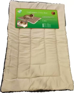 Ligkussen 'Cozy Duo' Beige/zwart, 120x73 Cm.