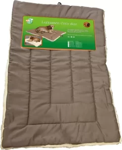 Ligkussen 'Cozy Duo' Grijs/wit, 58x42 Cm.