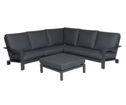 Lincoln Loungeset (4-delig) Carbon Black