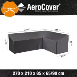 Aerocover Loungesethoekhoes Rechts 270x210x85xH65/90