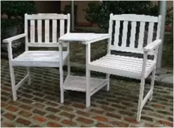 Madison Love Seat White Wash