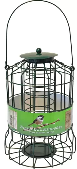 Metalen Mezenbolhouder Groen Voor Kleine Vogels