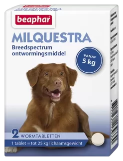BEAPHAR Milquestra Wormtabletten Hond 2 Tabl.