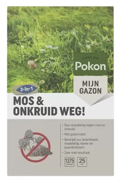 Mos En Onkruid Weg! (3 In 1) 25m2 Pokon