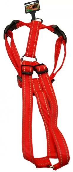 Nylon Borsttuig Oranje/reflecterendf 25mm/65-10cm