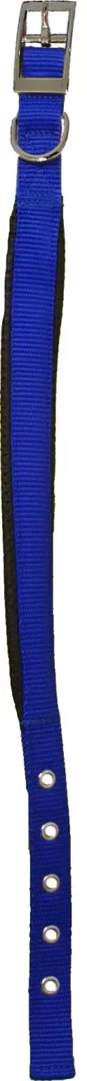 Nylon Halsband Dubbel 20mm 50cm Blauw
