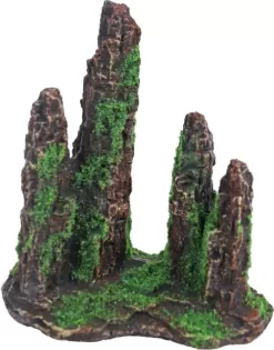 Ornament Rotszuilen Met Mos L15cm