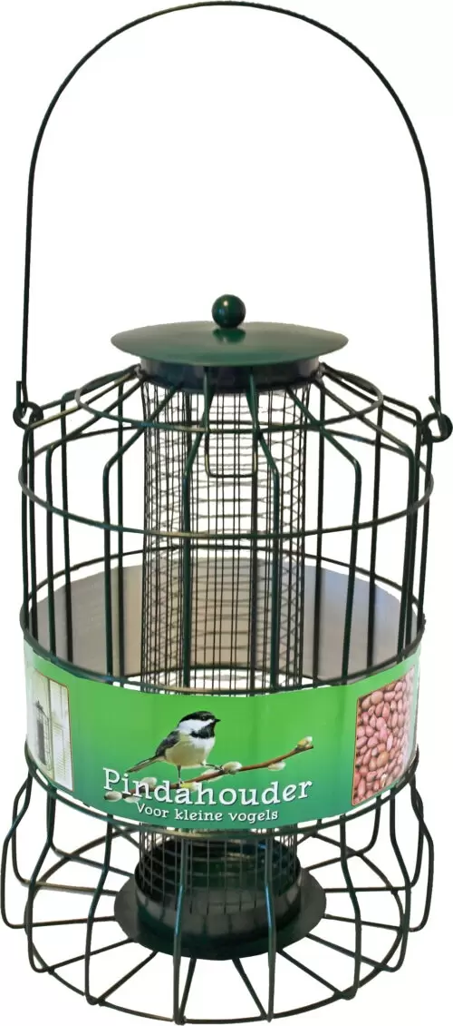 Pindahouder Metaal Groen Voor Kleine Vogels