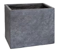 M-Collections Arizona Bloempot Kubus 23x23cm Grafiet