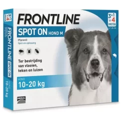 Frontline Spot On Hond Medium 10-20kg 4 Pipetten