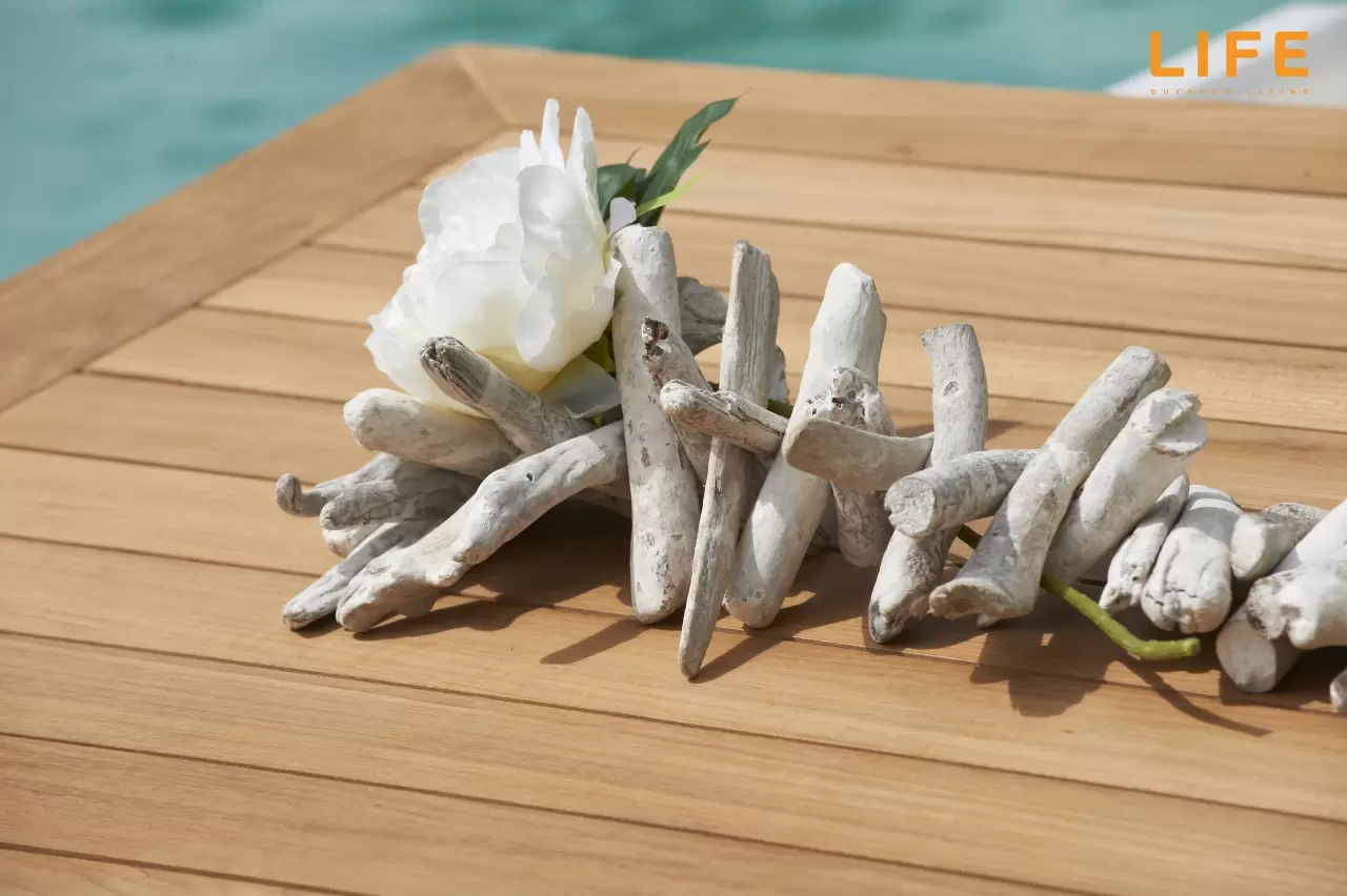 Tafel Corona 300x100 Cm Teak - Afbeelding 2