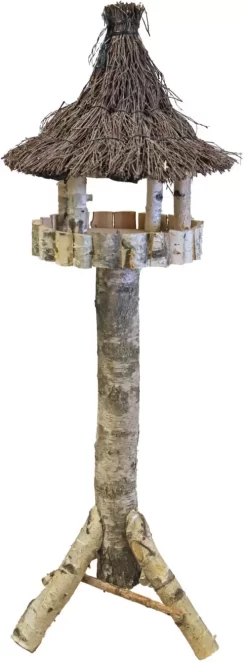 Voederhuis Berk Rond Luxe Tenen Dak