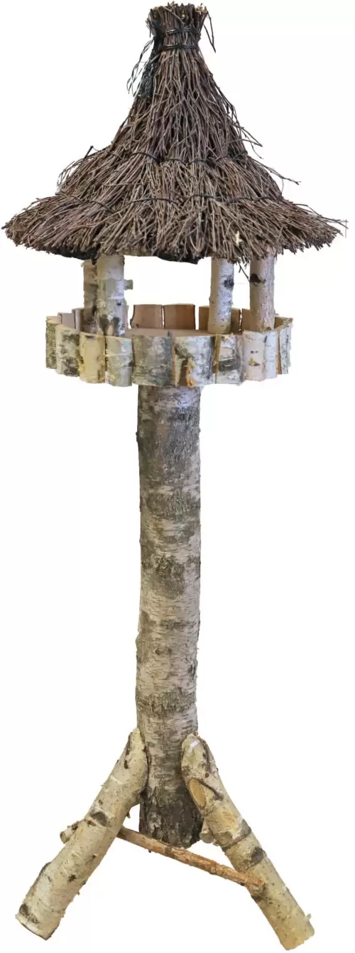 Voederhuis Berk Rond Luxe Tenen Dak