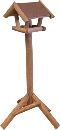 Voederhuis Bruin Mini Dakleer Dak