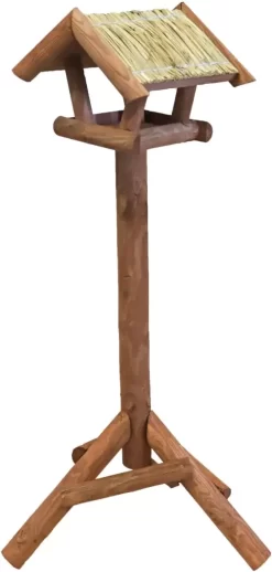 Voederhuis Bruin Mini Stro Dak