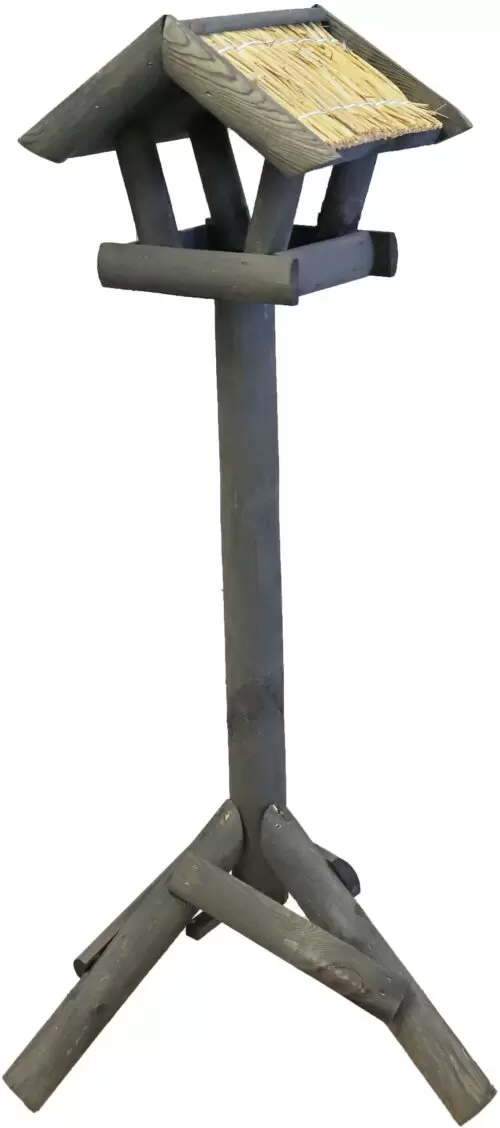 Voederhuis Grijs Mini Stro Dak