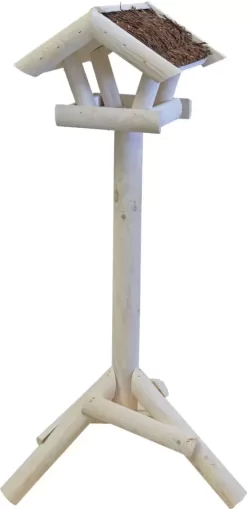 Voederhuis Wit Mini Tenen Dak