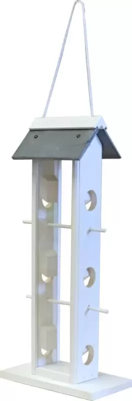 Voedersilo 6-gaats Wit/leisteen 52cm