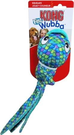 KONG Wubba Finz L37cm Blauw